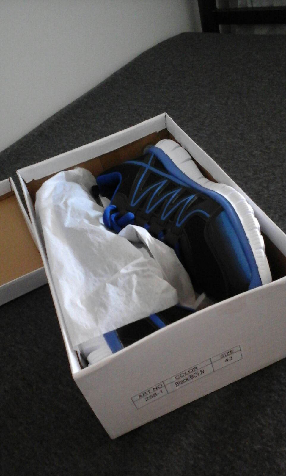 Shoes purchased by asylum seekers